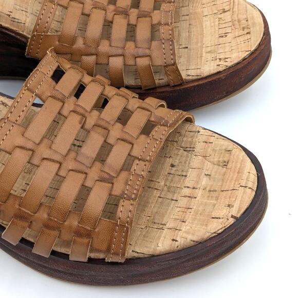 Korks Marley Platform Wedge Sandal Ankle Strap Women's Brown Size US10M EU41 - Picture 11 of 12